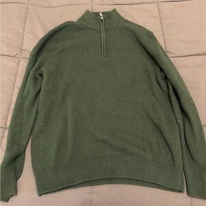 Sonoma Men's Forest Green Zip-Up Sweater